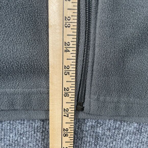 Columbia Vest Men’s Large Gray Full Zip Fleece Sleeveless Sportswear Jacket - Picture 6 of 8
